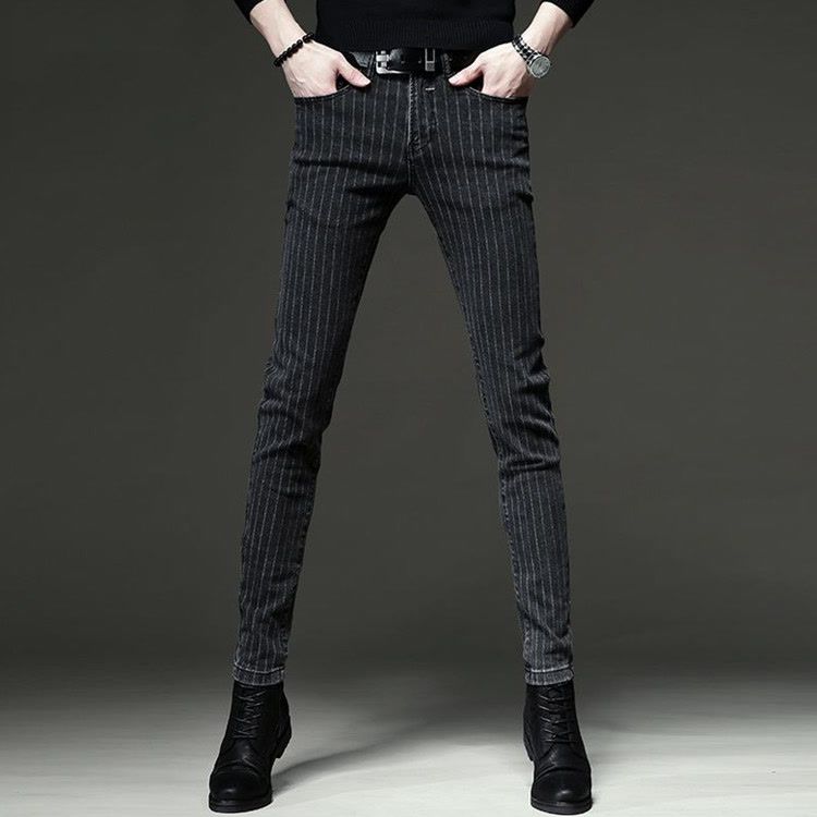 Streetwear Brand Denim - Полосатые джинсы 2025 года, мужские модные