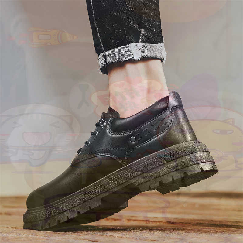 Streetwear Brands In Uk - Темные модные кроссовки из натуральной кожи,