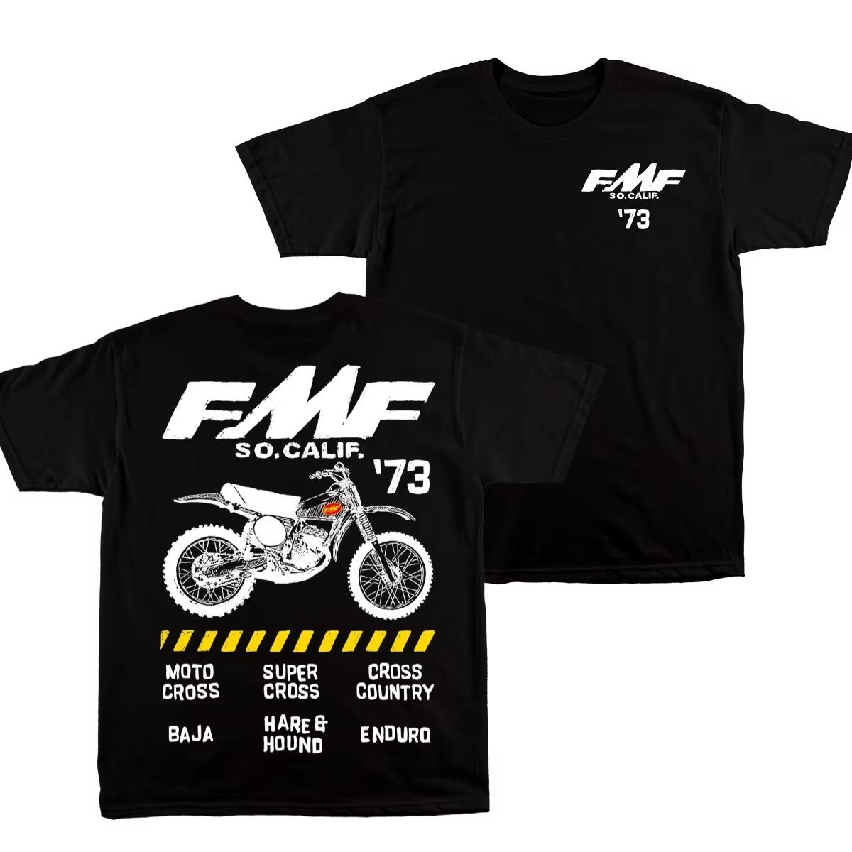 Streetwear Brand Vintage - Черная винтажная футболка FMF с принтом