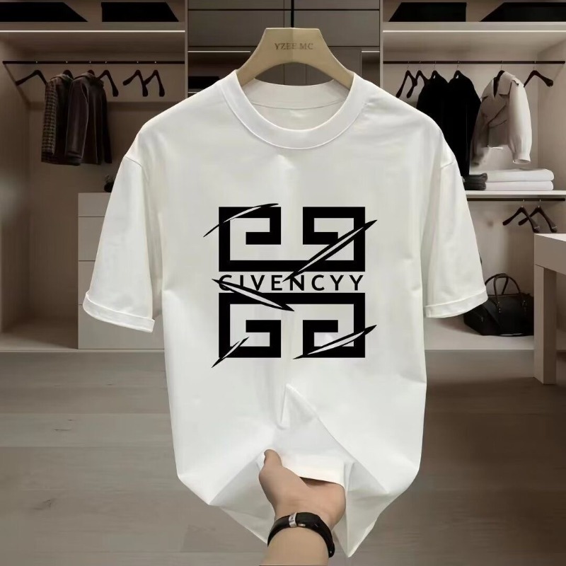 Streetwear Brand Tees - Мужская футболка GIVENCY с принтом логотипа,